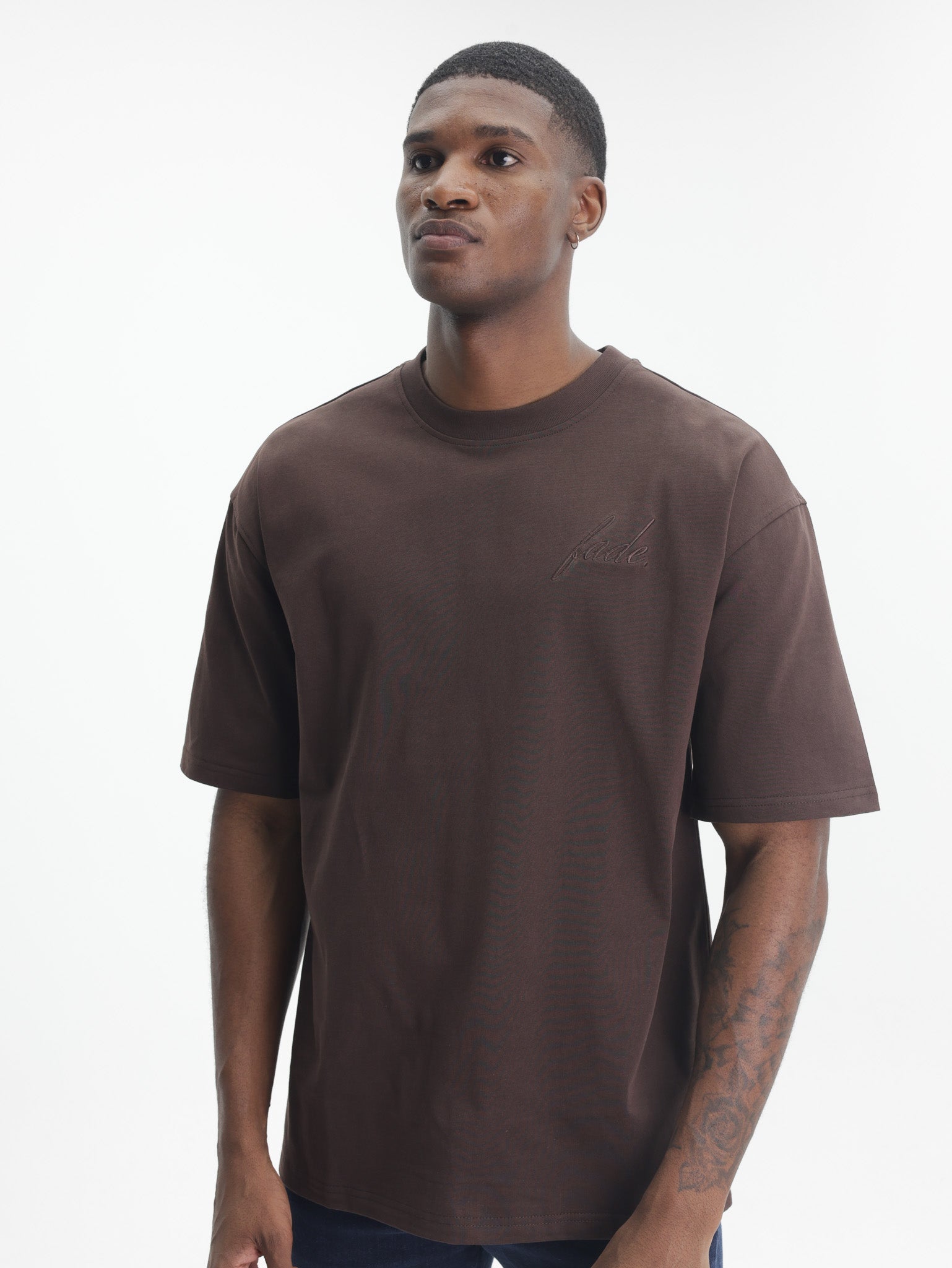 Fade T-Shirt Atelier Boxy Chocolate-Brown