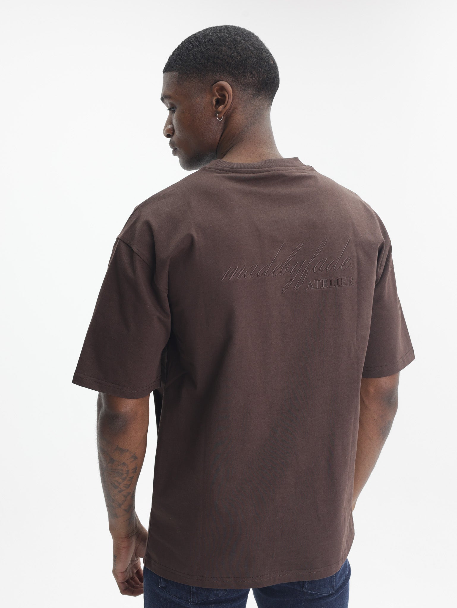 Fade T-Shirt Atelier Boxy Chocolate-Brown