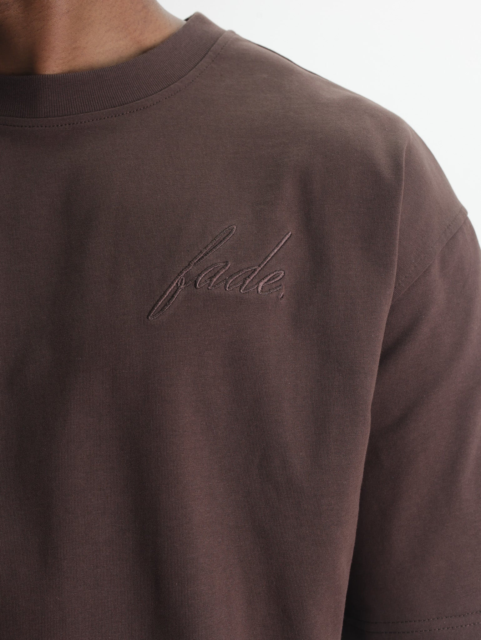 Fade T-Shirt Atelier Boxy Chocolate-Brown