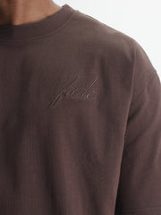Fade T-Shirt Atelier Boxy Chocolate-Brown