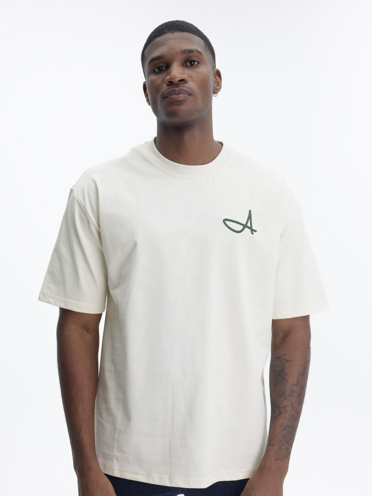 Fade T-Shirt Signature Boxy A Off-White