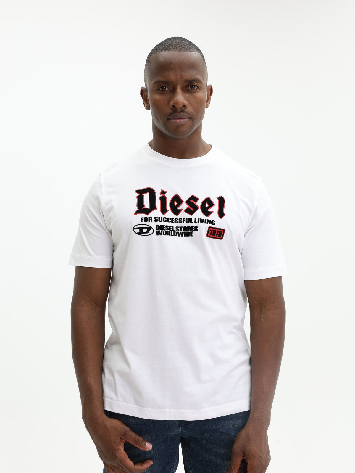 Diesel T-Shirt T-Adjust K1 Logo White