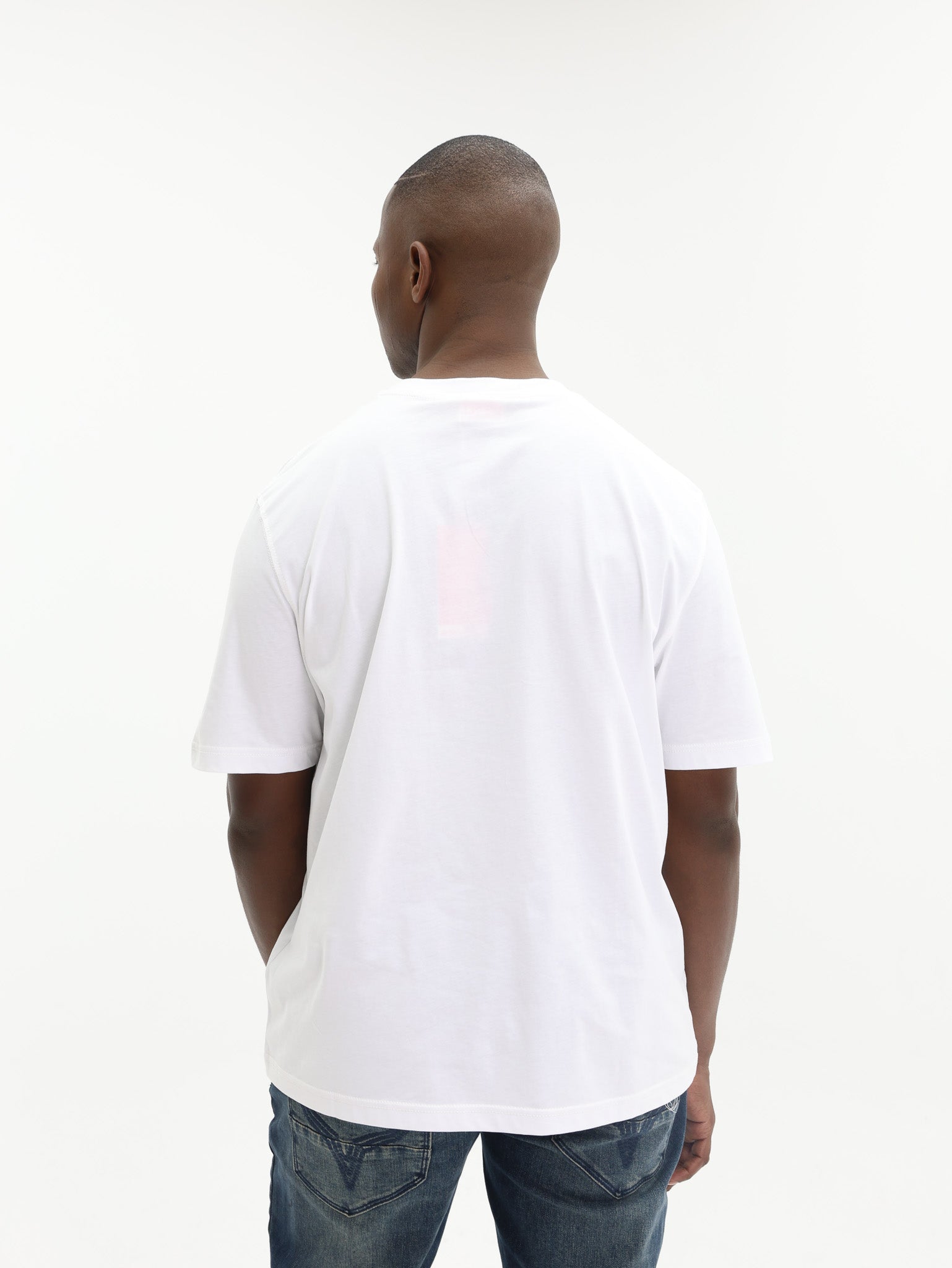 Diesel T-Shirt T-Adjust Logo White