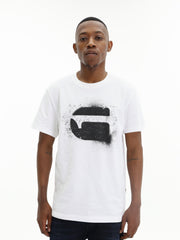 G-Star T-Shirt Spray Logo White