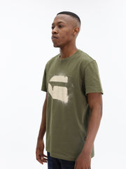 G-Star T-Shirt Spray G Logo Shadow Olive