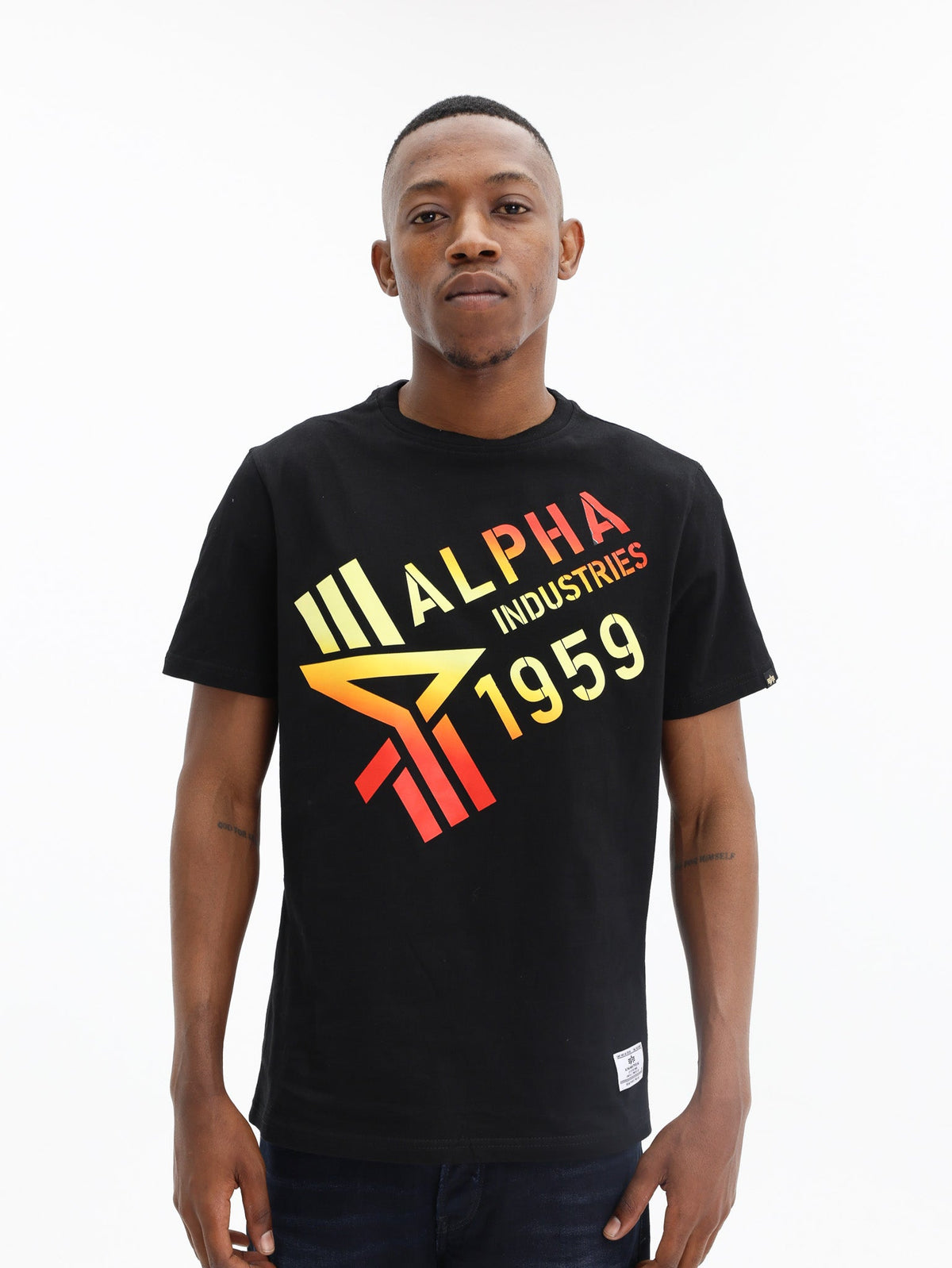 Alpha T-Shirt Gradient Black