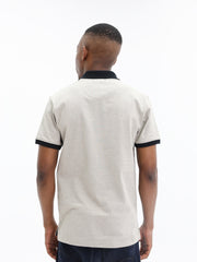 Polo Golfer Contrast Collar Piping Stone
