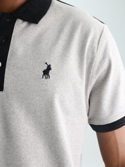 Polo Golfer Contrast Collar Piping Stone