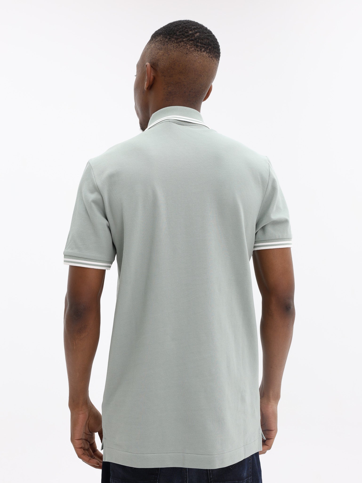 G-Star Golfer Dunda Slim Stripe Iceberg Green