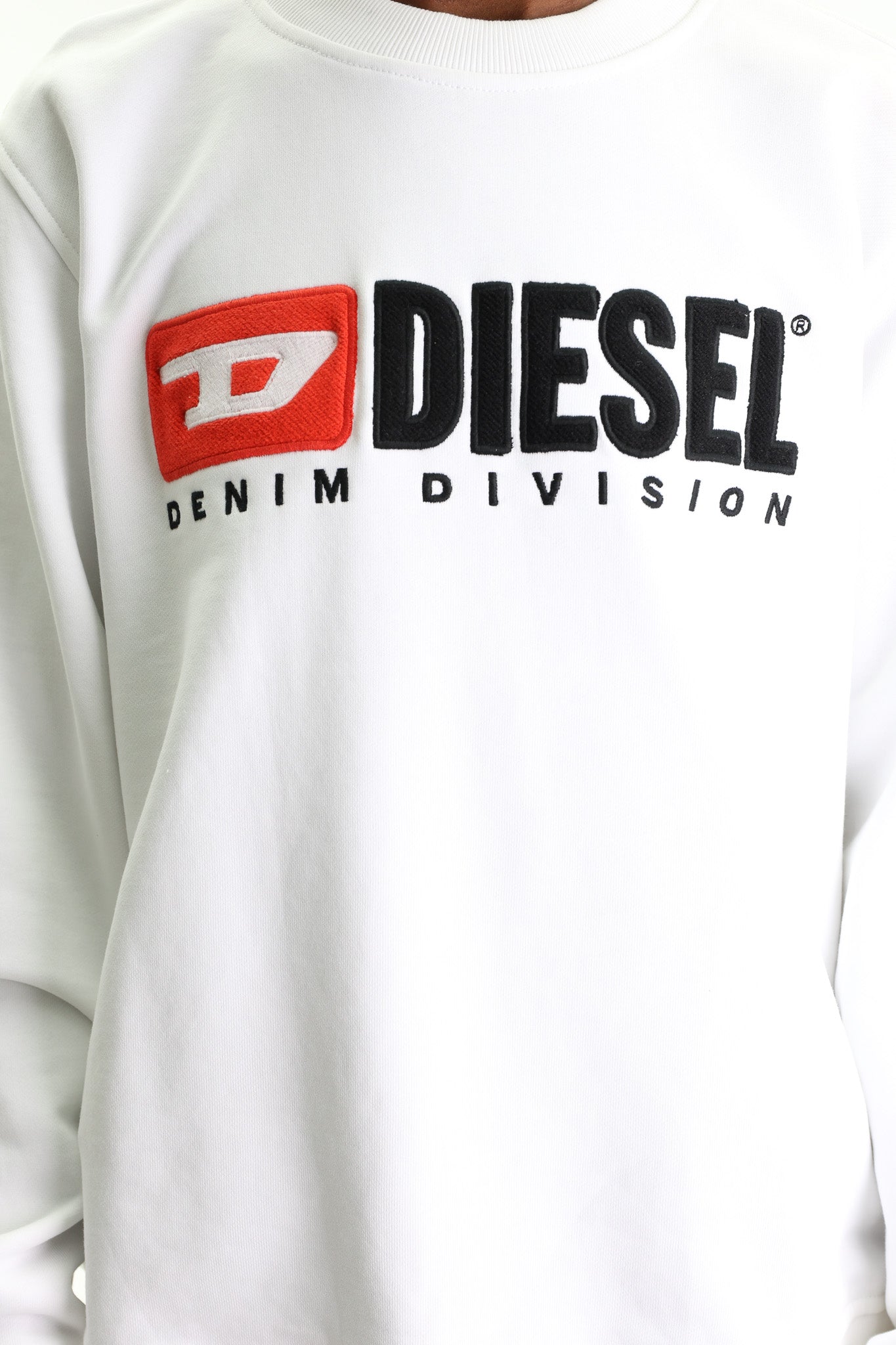 Diesel Sweater Ginn Logo White