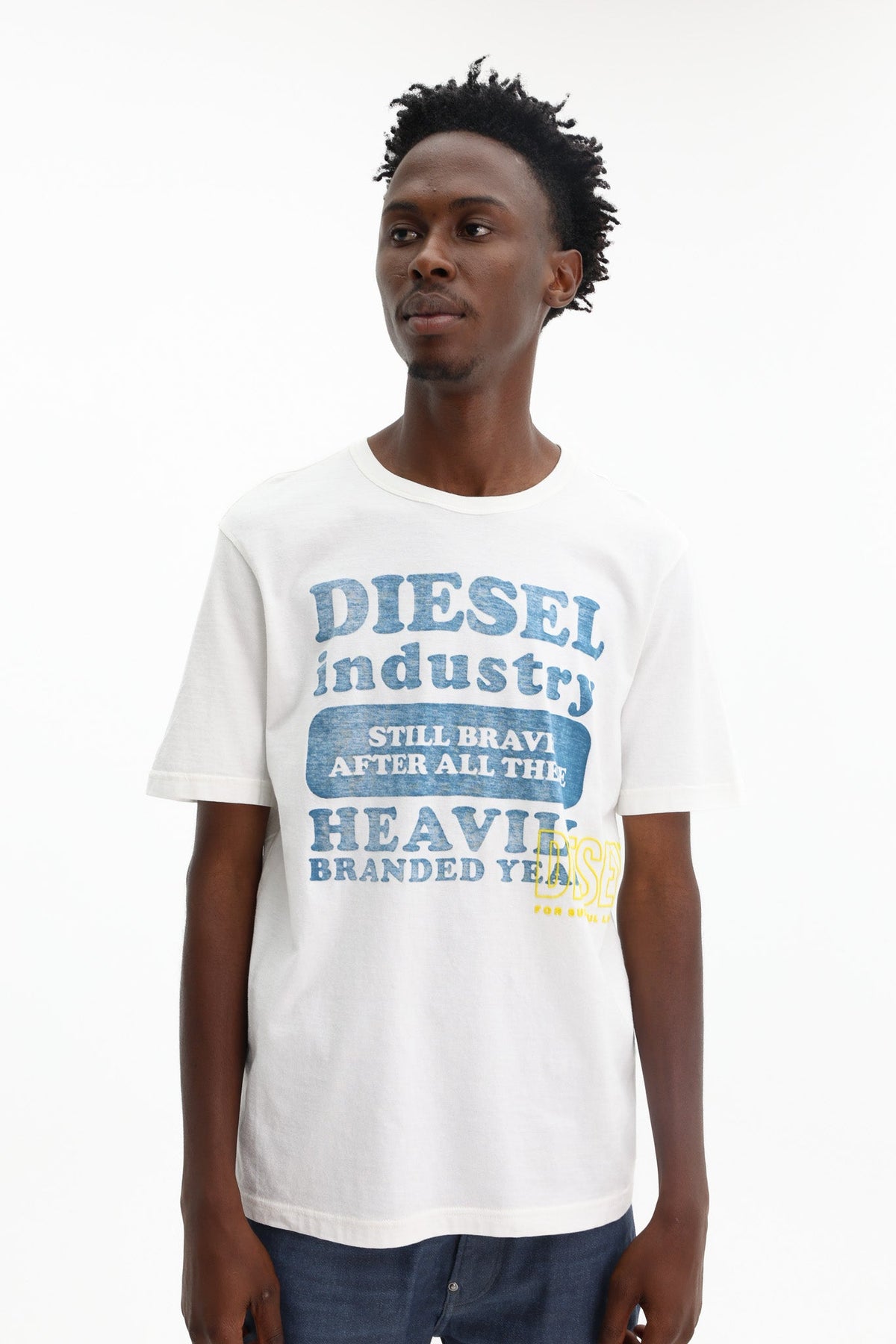Diesel T-Shirt Industry Logo Off-White