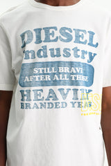 Diesel T-Shirt Industry Logo Off-White