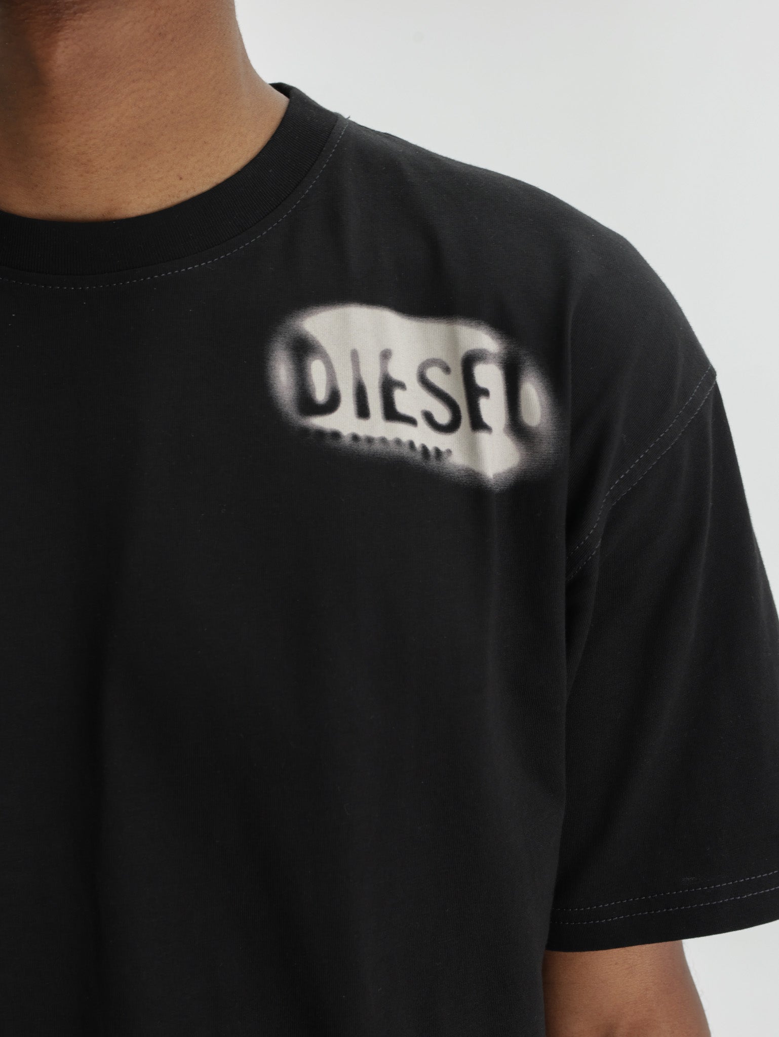 Diesel T-Shirt Boxt-V2 Relaxed Black
