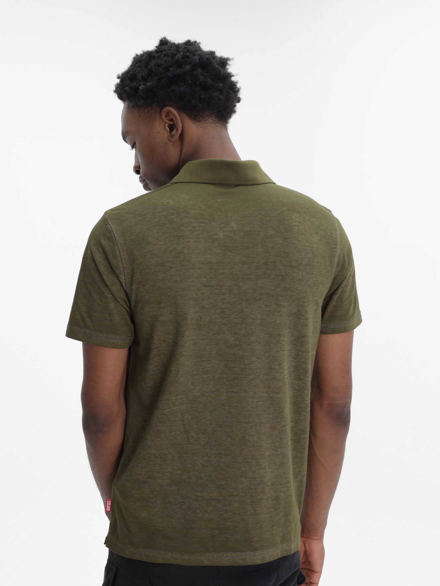 Diesel Golfer Big Diesel Print Olive Green