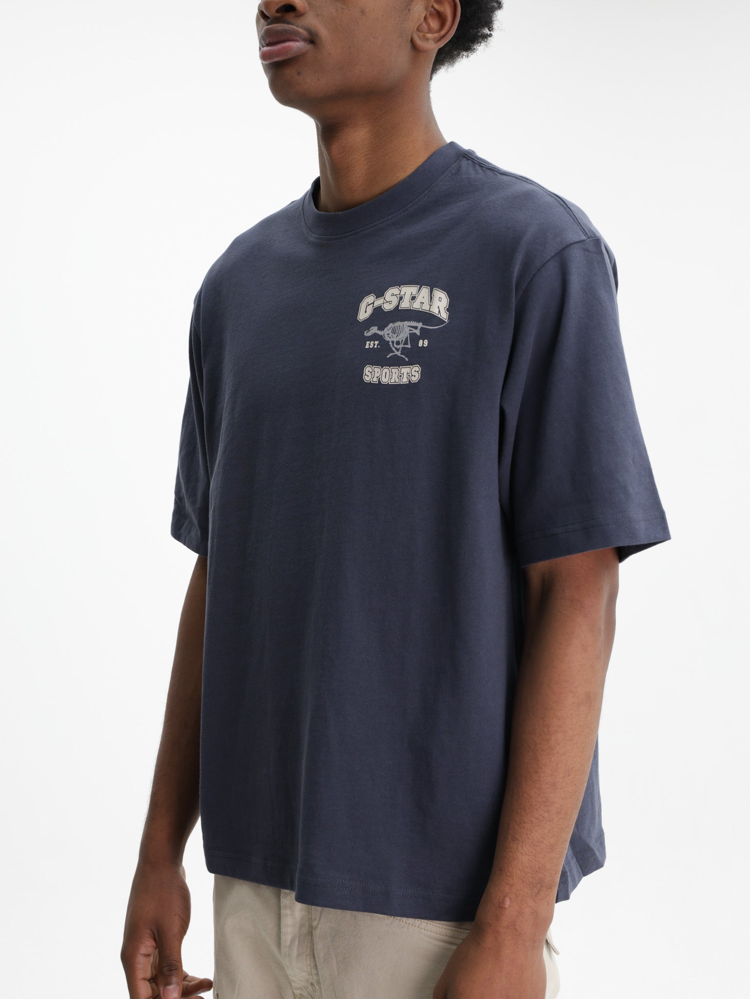 G-Star T-Shirt Running Dog Back Gr Boxy India Ink