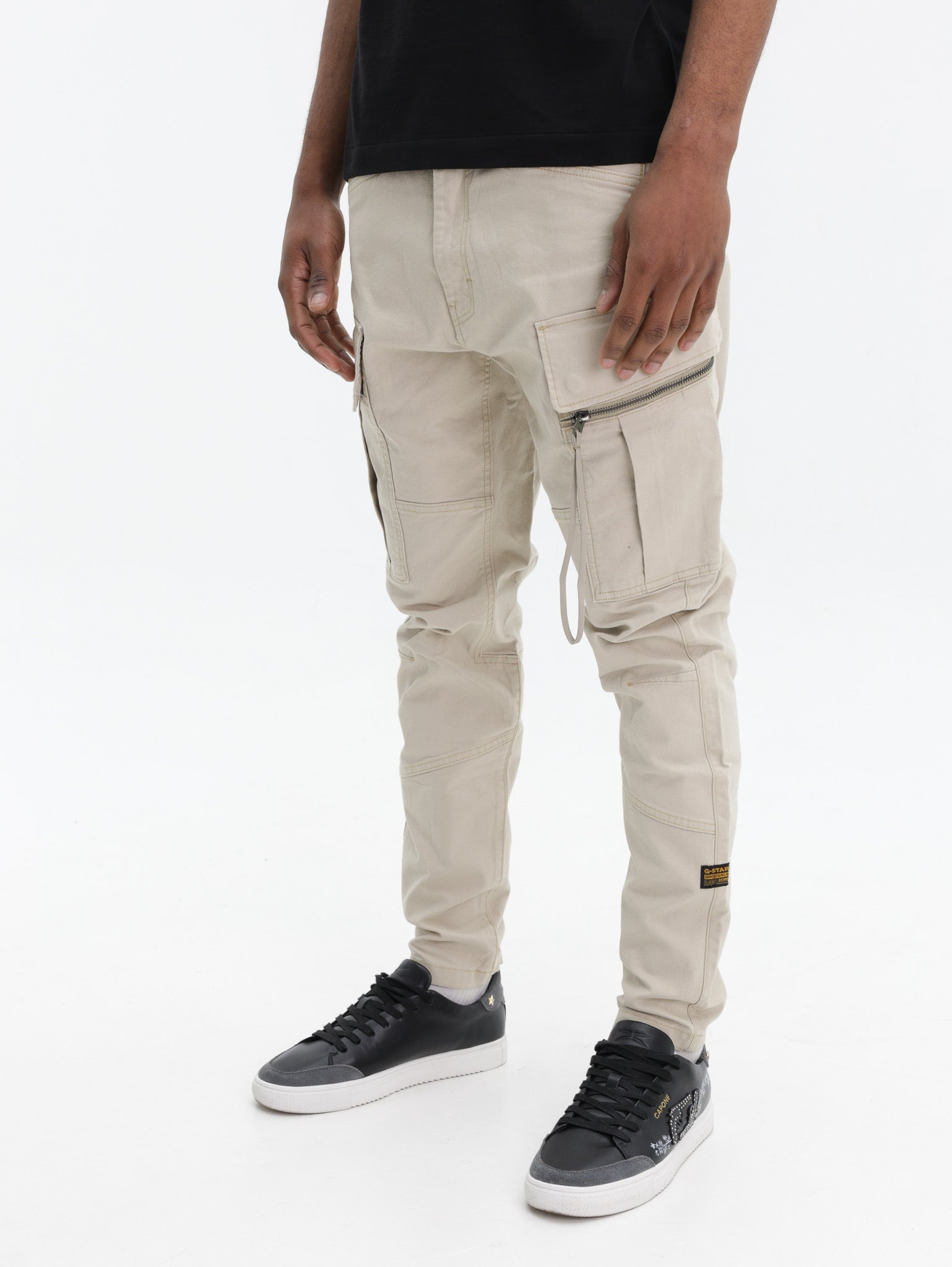 G-Star Cargo Pants Rovic Zip 3D Regular Tapered White Bait