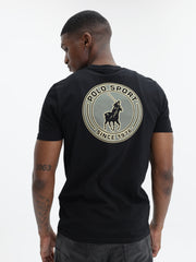 Polo T-Shirt Sport Big Logo Black