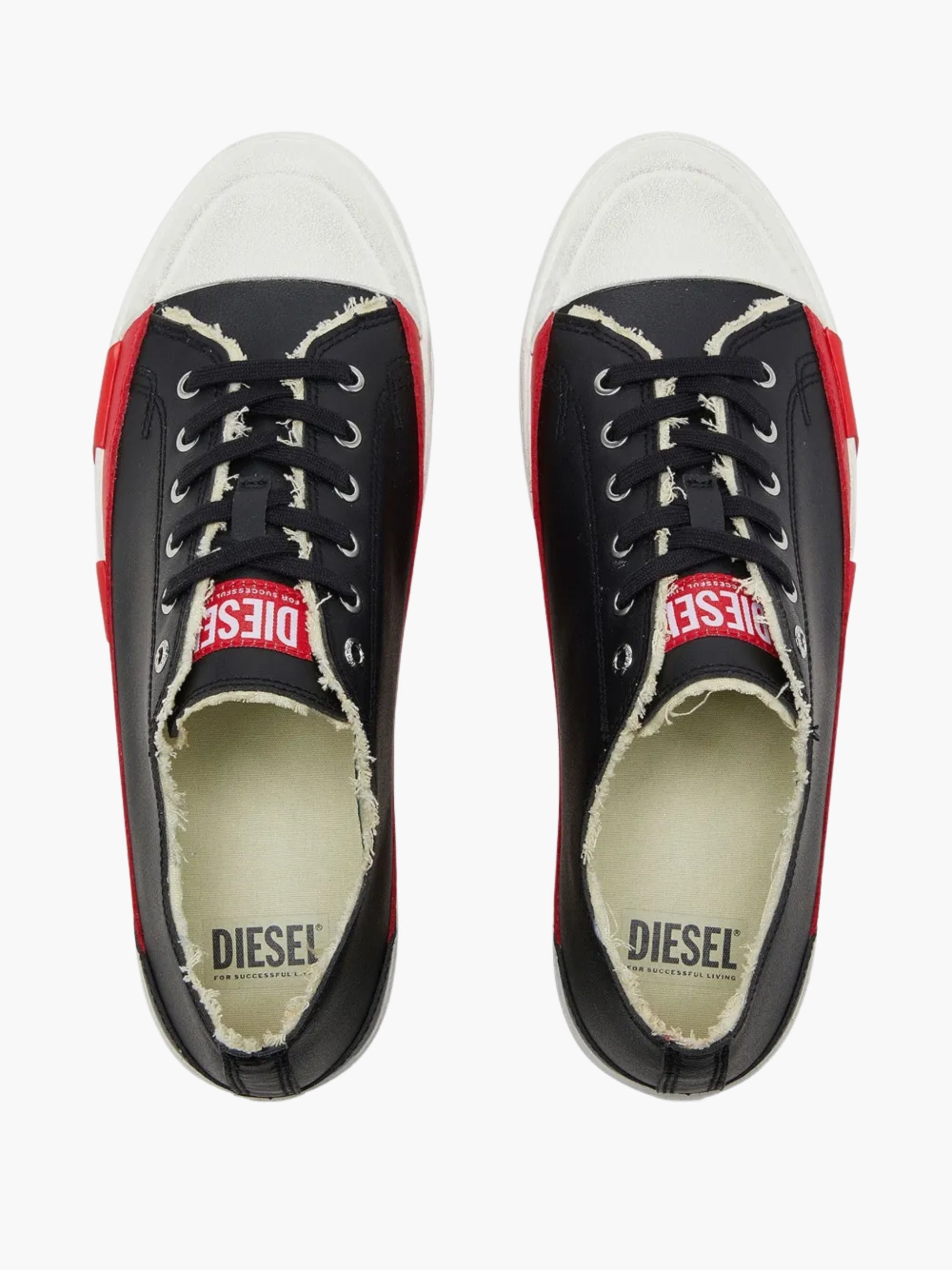 Diesel Sneakers D376 D-Verse Low Ii Black-White-Red