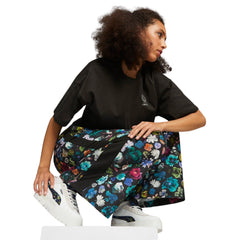 Puma Lds Track Pants X Liberty Wide Leg Multi Black