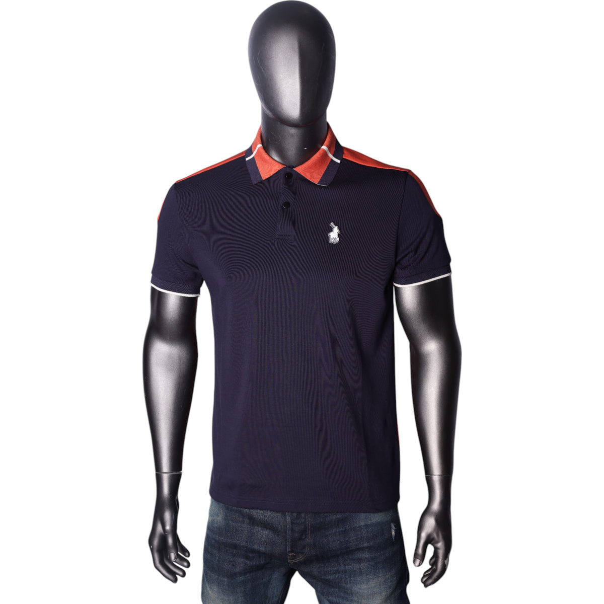 Polo Golfer Colour Block Navy