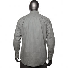 Polo Shirt Long-Sleeve Geo Print Charcoal