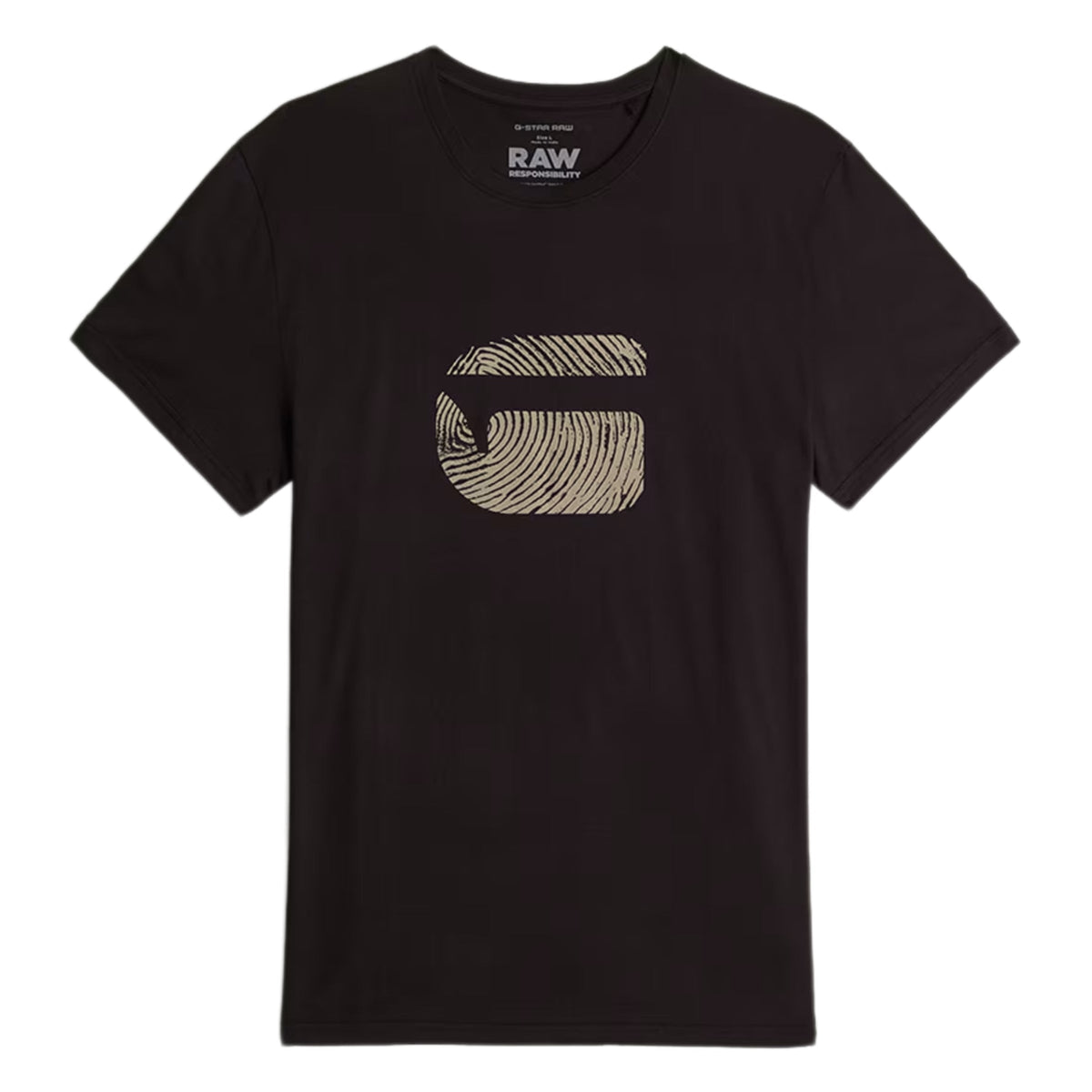 G-Star T-Shirt Finger Print Burger Navy