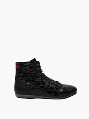 Enrico Coveri Boot Snake Skin High Top Black