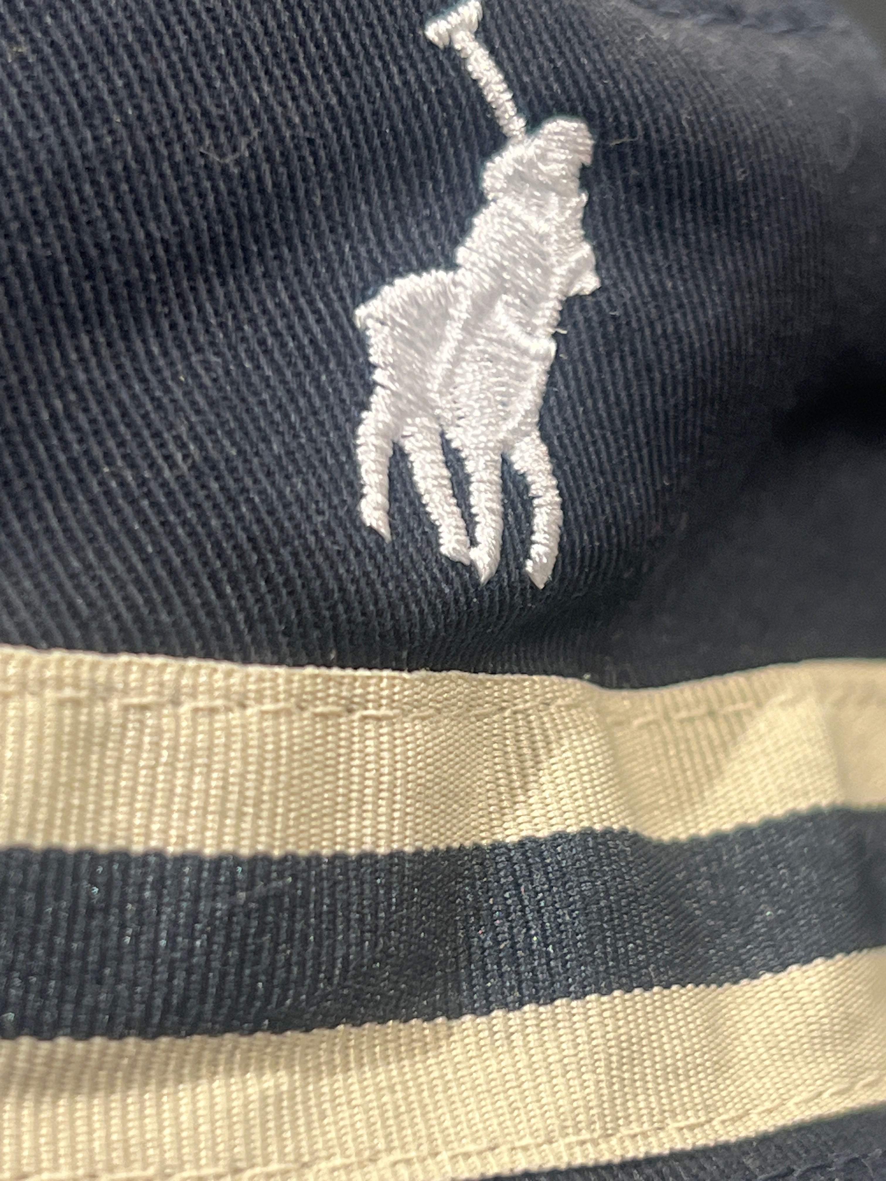 Polo Bucket Hat Monogram Reversible Navy-White
